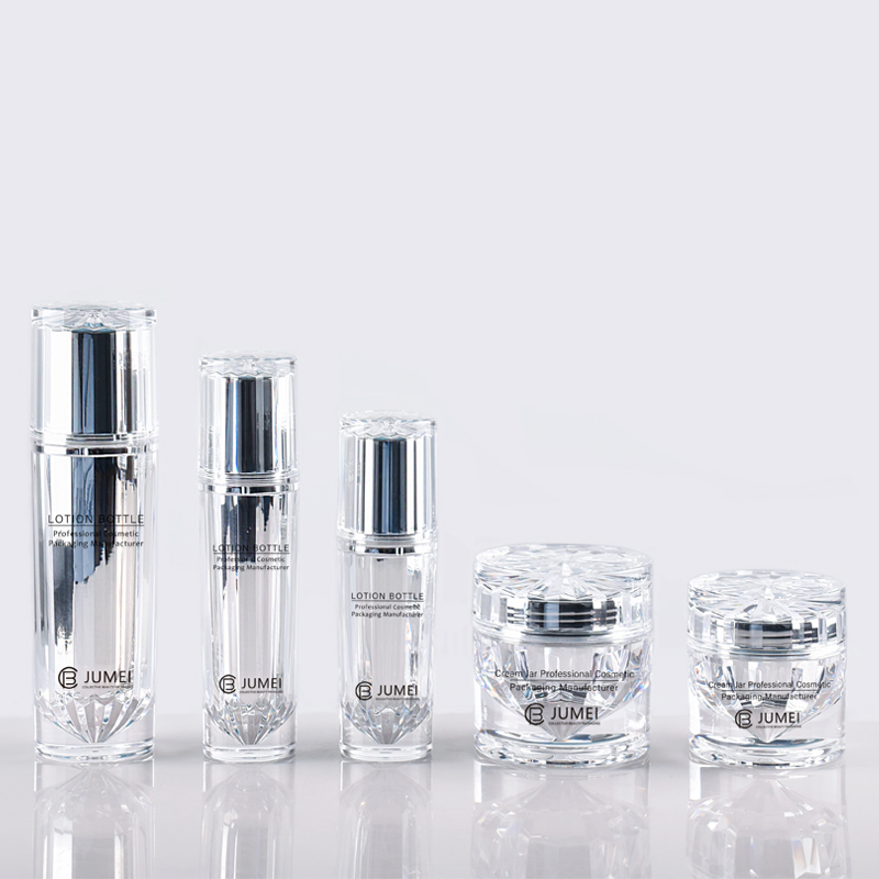 Customized Double Wall Plastic Jar Cosmetic Packaging Acrylic Skincare Packing 50g 30g 15g Cream Jar