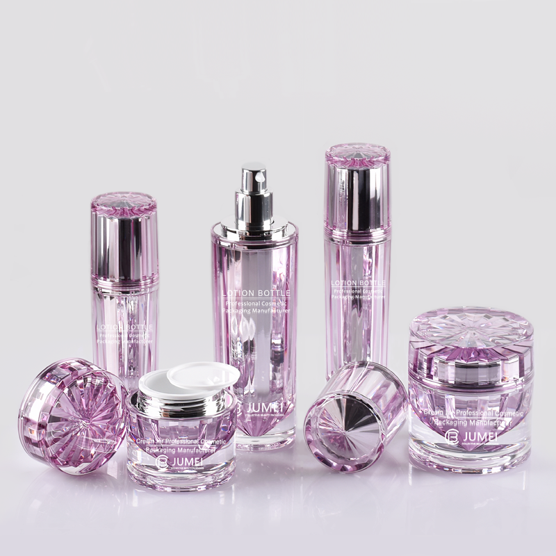 Exquisite Cosmetic Packaging Acrylic Jars and Bottles for Cream and Lotion