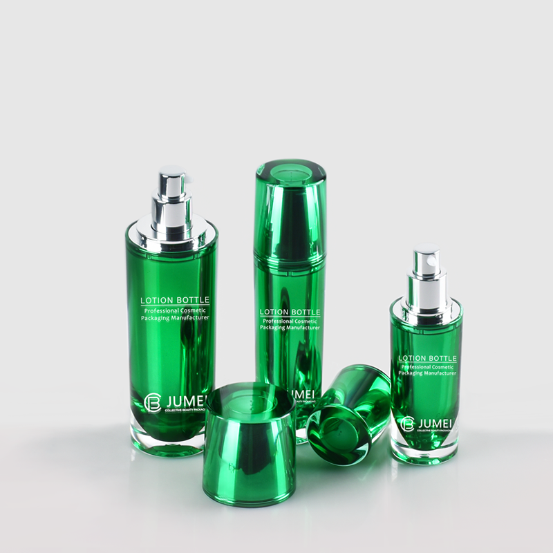 Finely Processed Double-Wall Acrylic Cream Jar and Lotion Bottle for Cosmetics