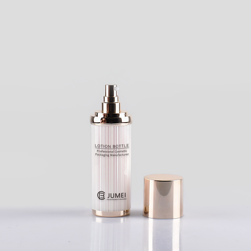 High Quality Golden Cap Plastic Lotion Bottles in 120ML, 100ML, 50ML, 30ML