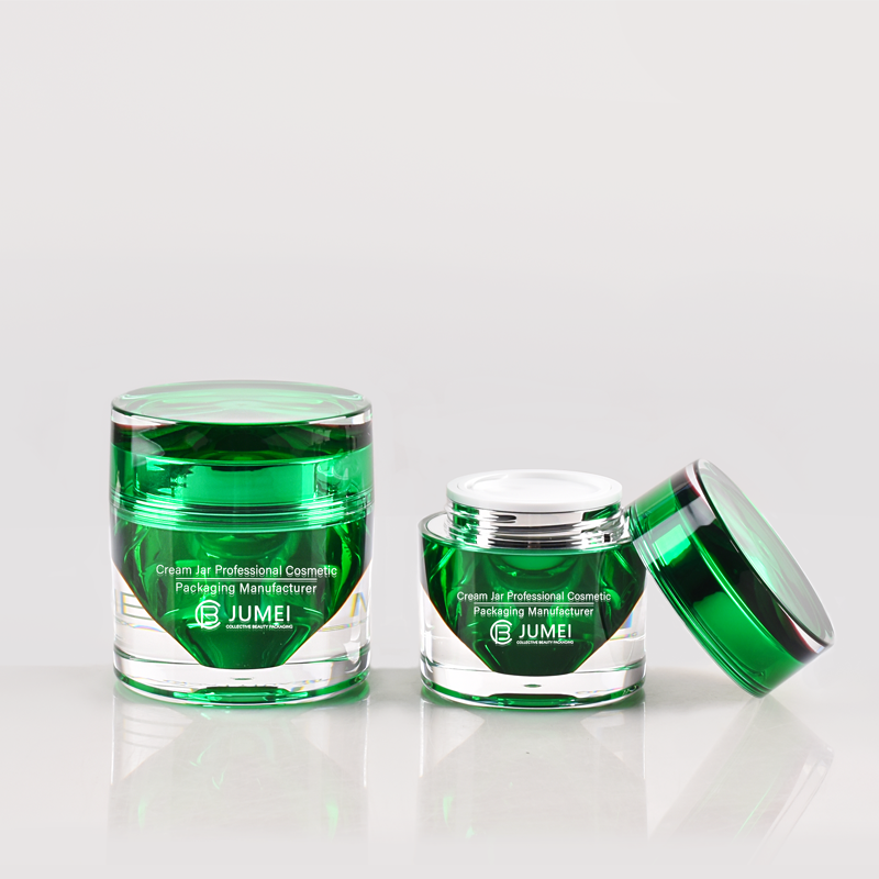 Finely Processed Double-Wall Acrylic Cream Jar and Lotion Bottle for Cosmetics